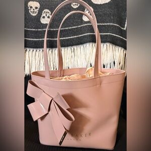 Ted Baker London Pink Tote with Bow Accent